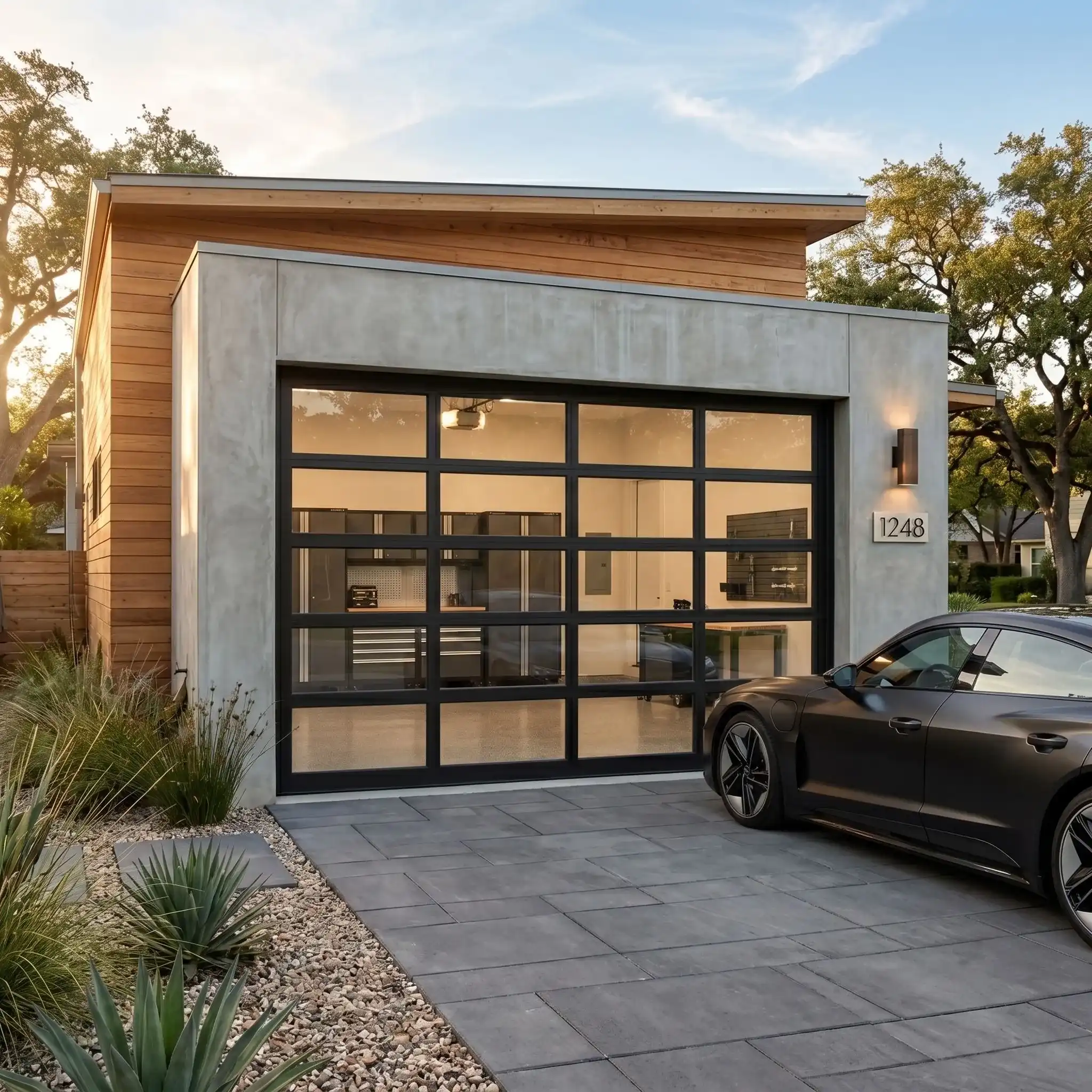 Frameless Glass Garage Doors